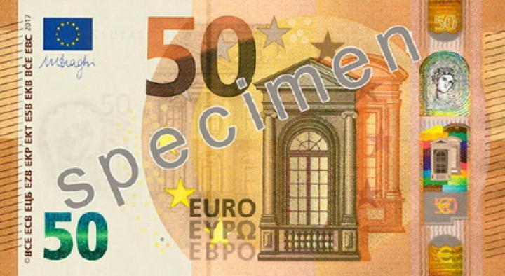 Введена в обращение новая банкнота номиналом 50 евро (фото)